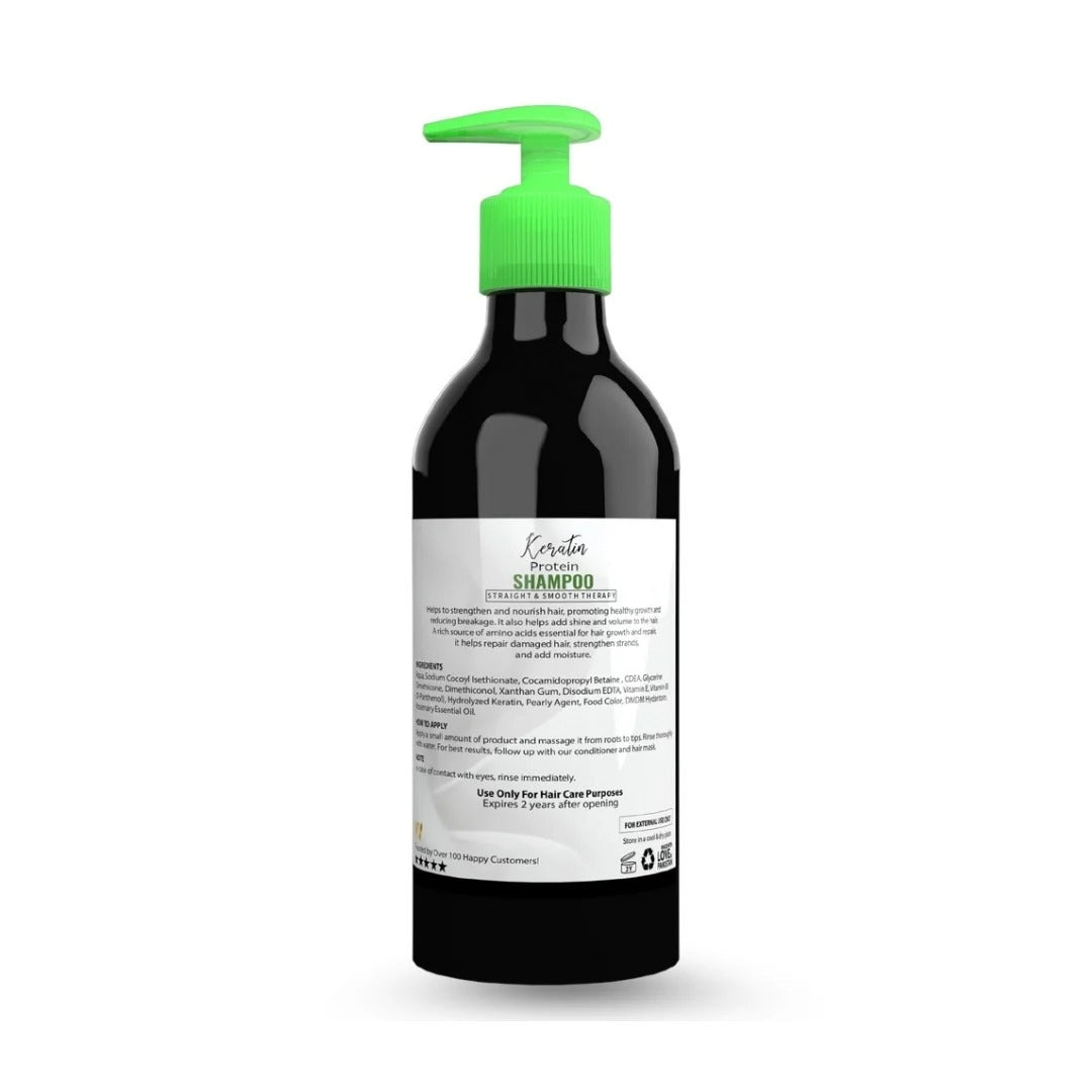 Keratin Protein Hair Care Kit – Shampoo, Conditioner & Hair Mask