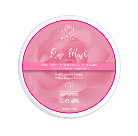 Rose Mask  Pure Rose Clay Face Mask for All Skin Types (150g)